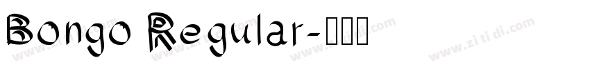 Bongo Regular字体转换